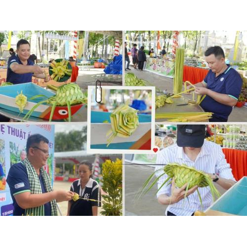 Thắt Gấp Lá Dừa Tạo Hình – Trải Nghiệm Thủ Công Truyền Thống Độc Đáo Tại Hà Tiên