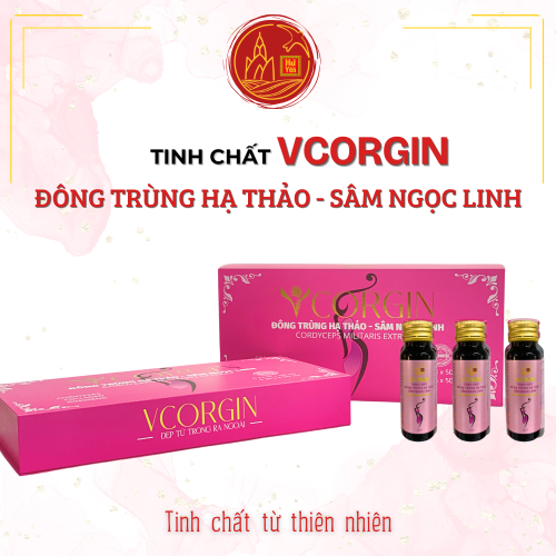 Tinh Chất Đông Trùng Hạ Thảo, Sâm Ngọc Linh - VCORGIN 6 lọ